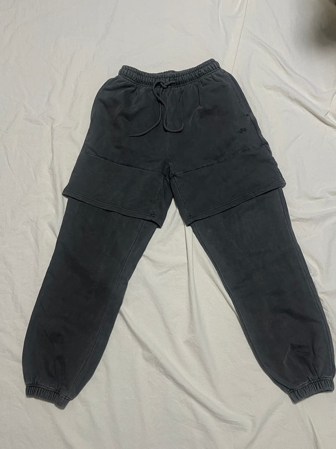 나이스고스트클럽 피그먼트 레이어드 스웨트 팬츠 상품이미지4