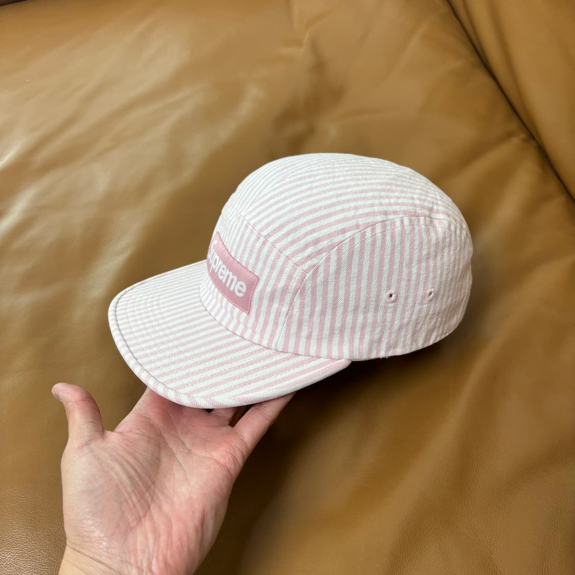 Supreme 슈프림 캠프캡 모자 (Hickory Stripe Pink) 상품이미지4