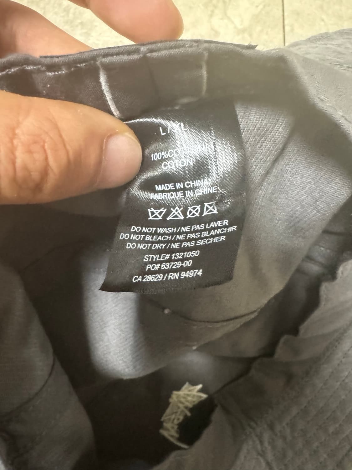 스투시 버킷햇 차콜 L 상품이미지2