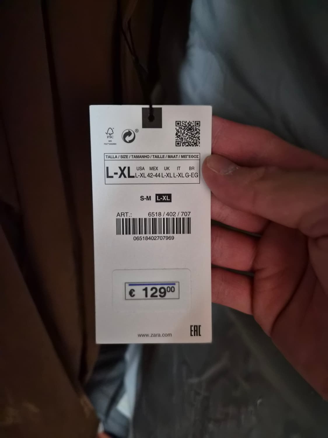 (새상품)자라 트렌치 코트 L-XL 상품이미지3