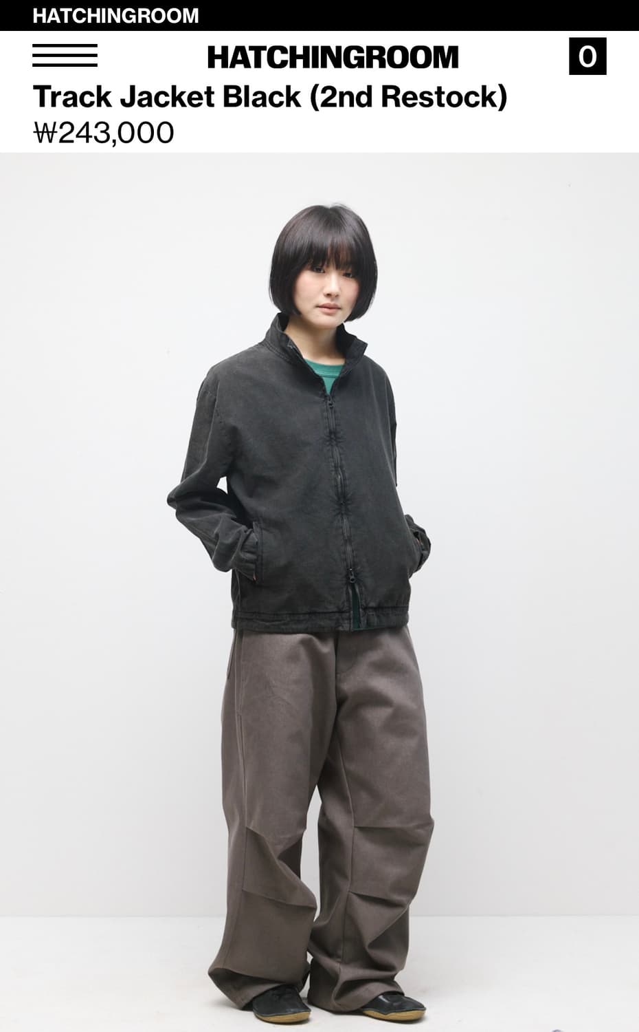 해칭룸 트랙자켓 블랙 4사이즈 상품이미지3