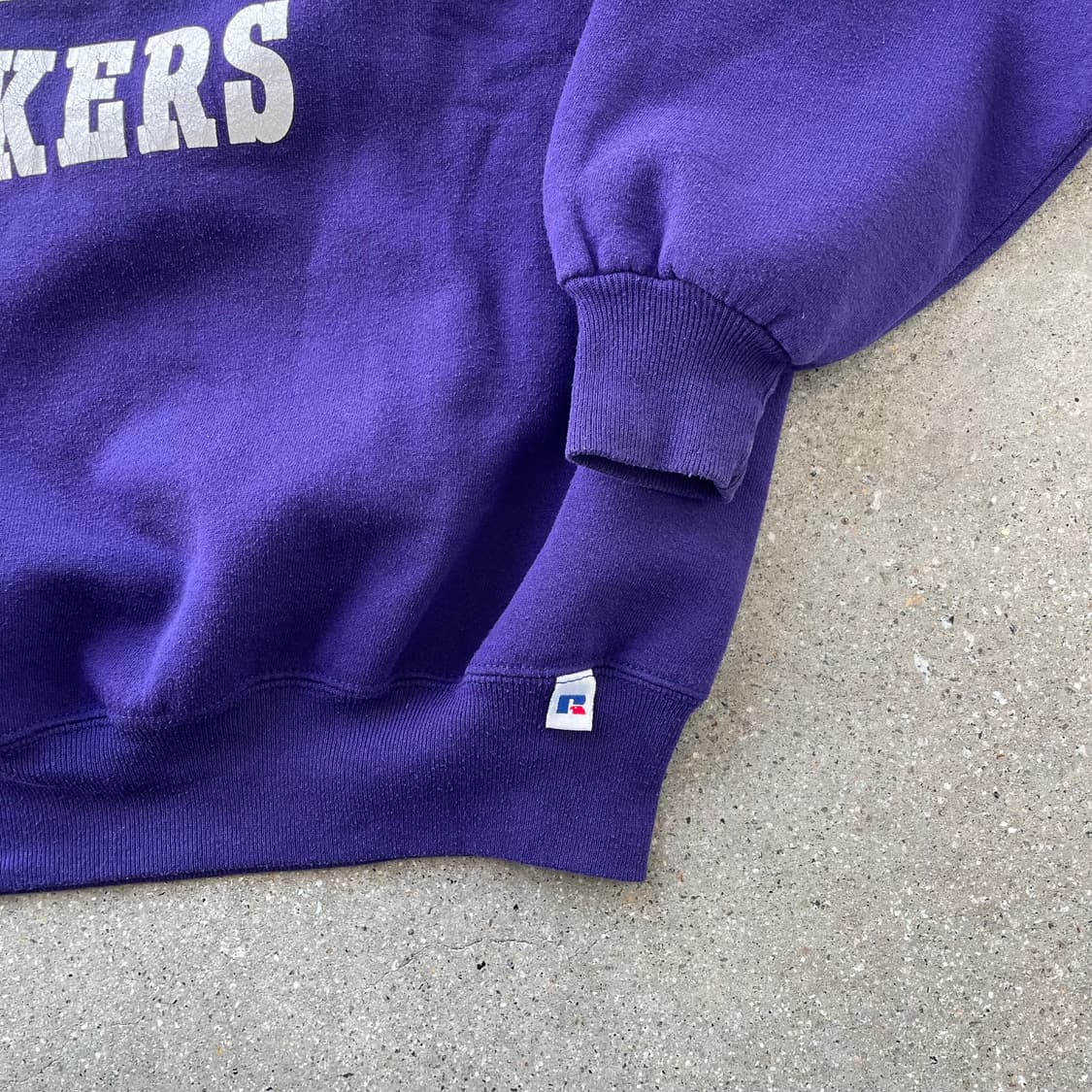 빈티지  러셀 애슬레틱 스웻셔츠 퍼플(화이트) made in usa  상품이미지5