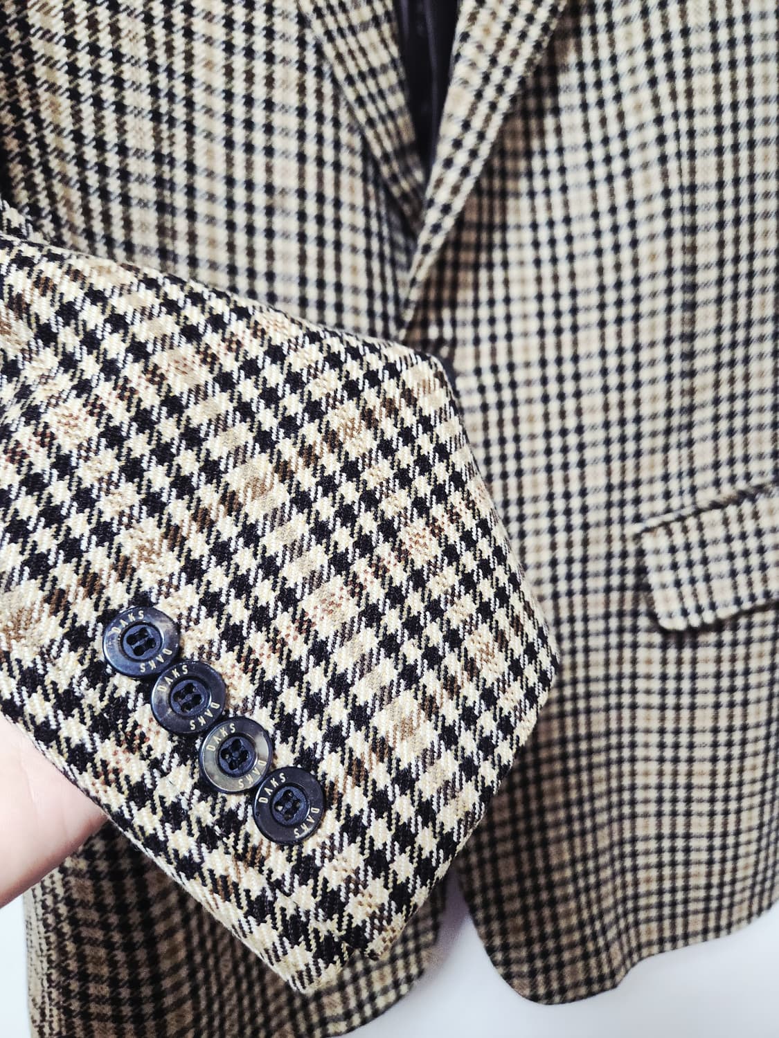 닥스 빈티지 체크자켓 95~100 상품이미지3