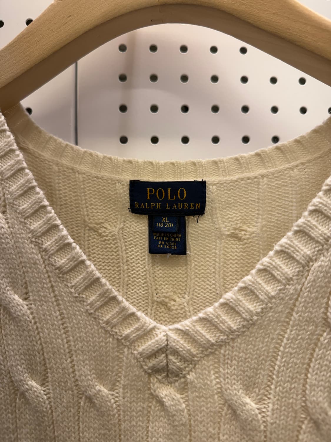 폴로 랄프 로렌 케이블 니트 베스트 U608 상품이미지3