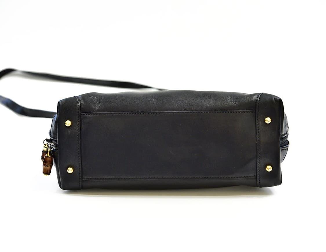 구찌 뱀부 지퍼 레더 투웨이백 (정품) 상품이미지5