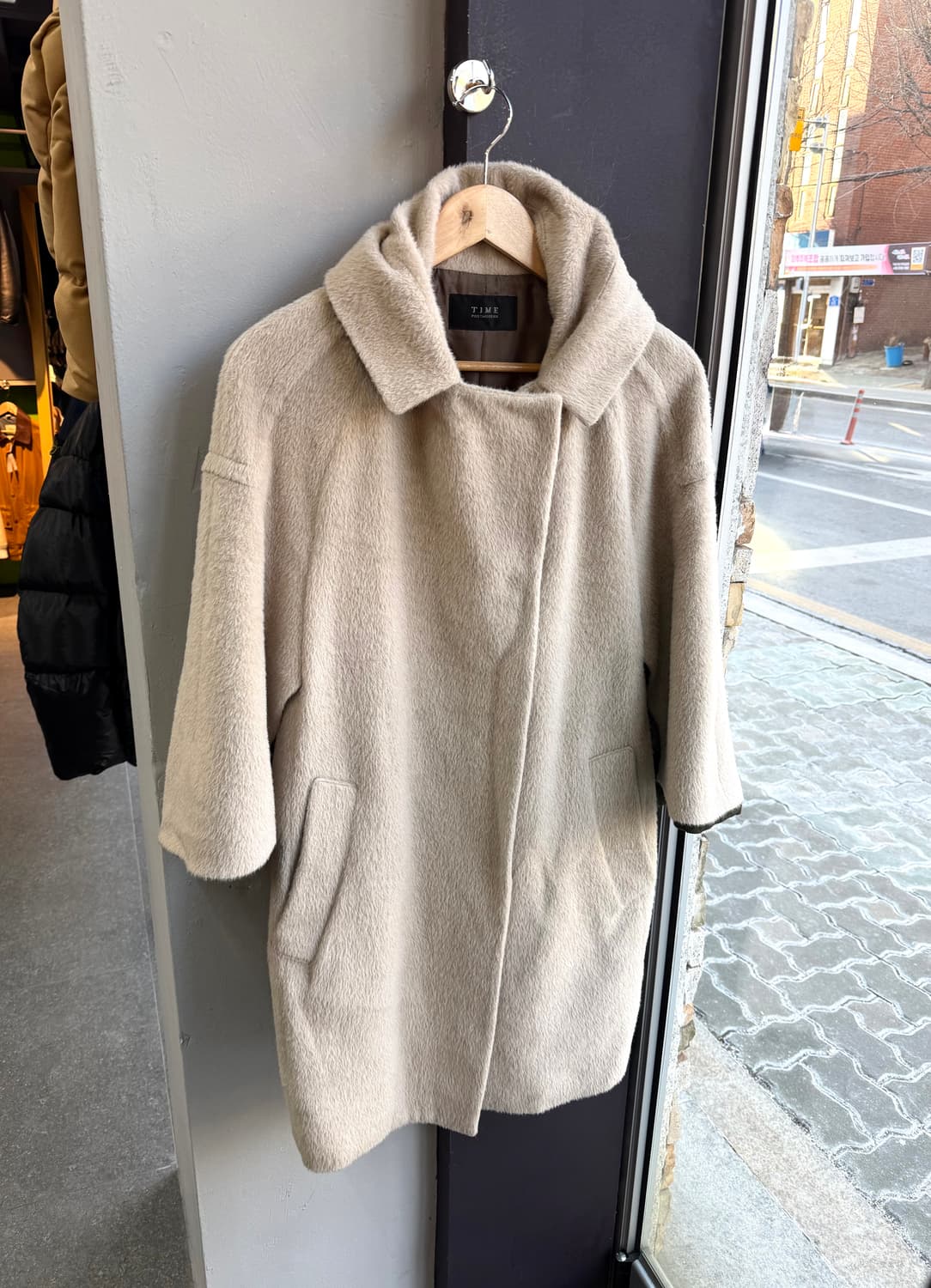 55~66/ 타임 라마울 케이프 코트 자켓 상품이미지2