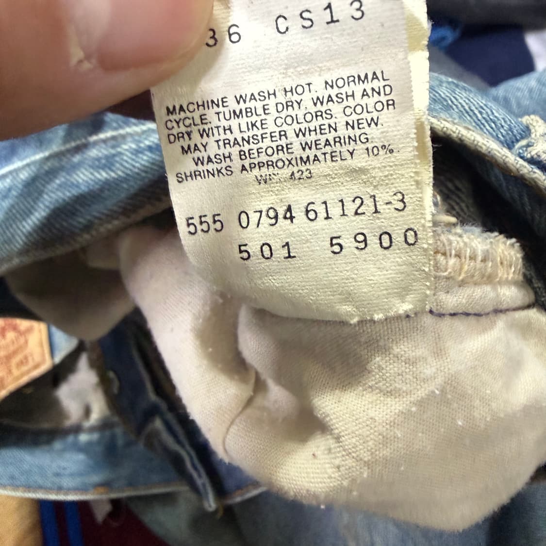 1990s 리바이스 미제 501 데님팬츠  상품이미지8