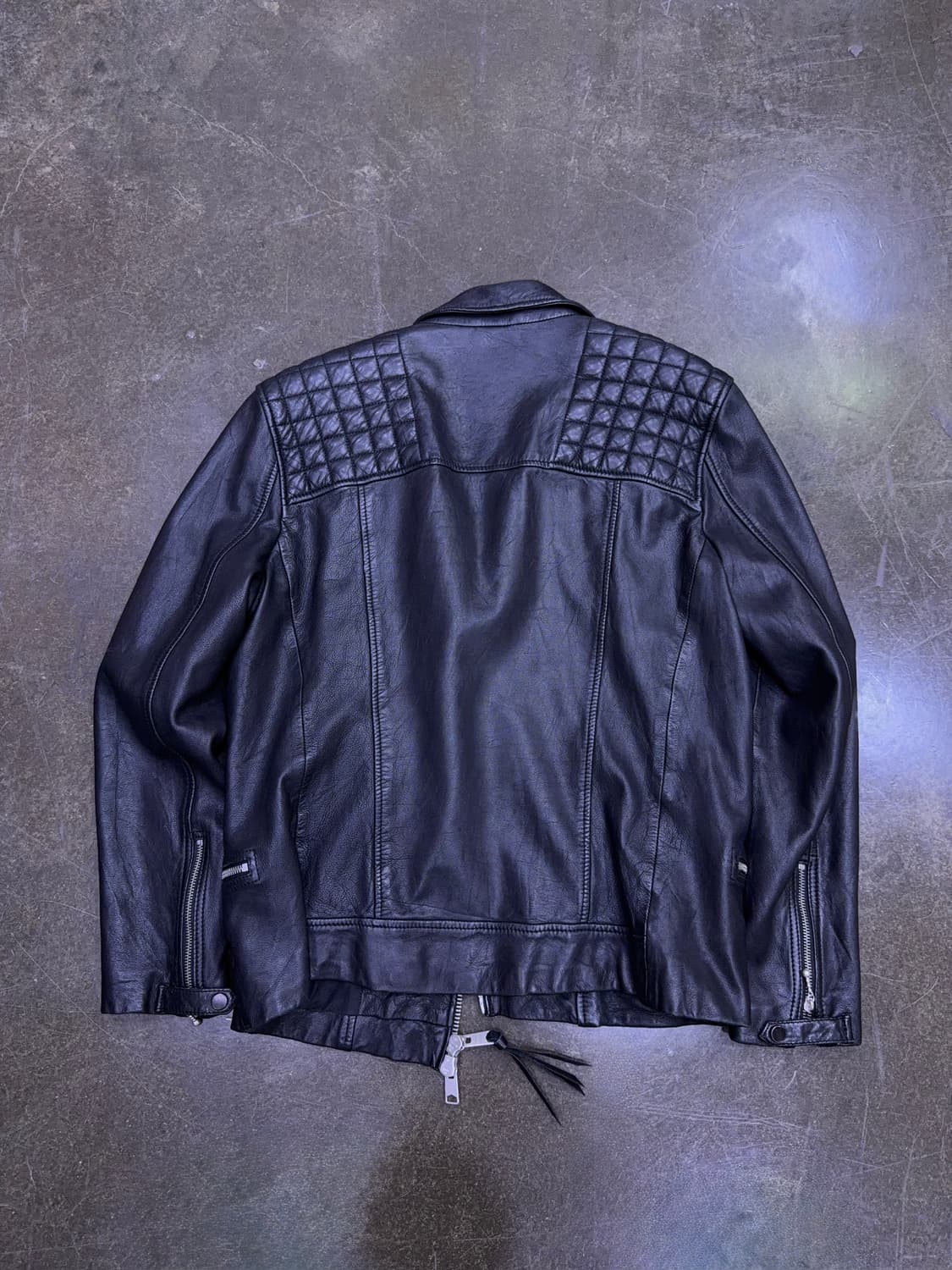 올세인츠 로울리 레더 바이커 염소 가죽자켓 M 상품이미지2