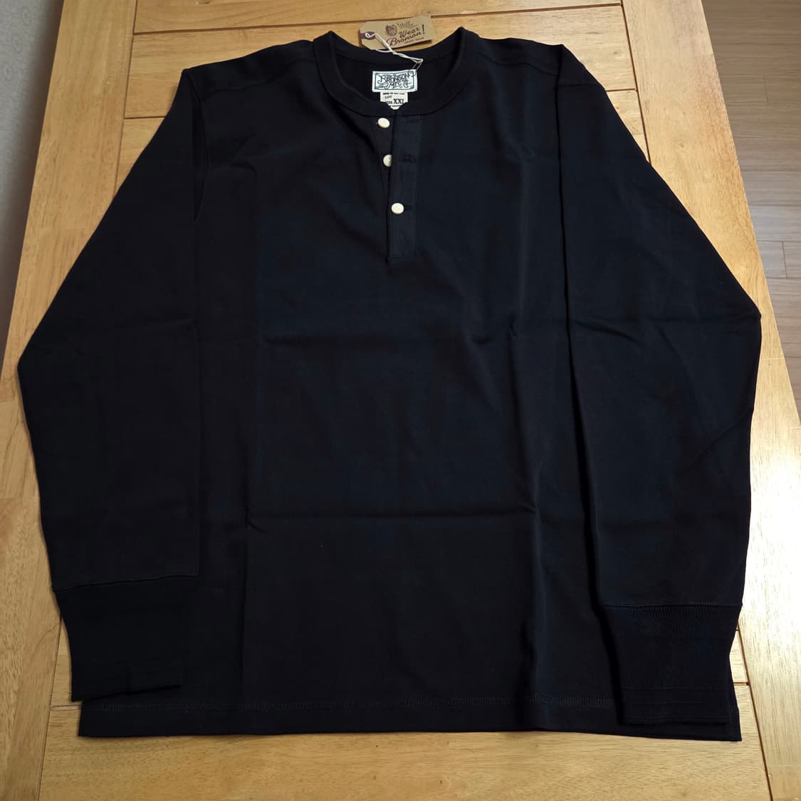 새상품 브론슨 XXL 헨리넥 검정121 상품이미지1