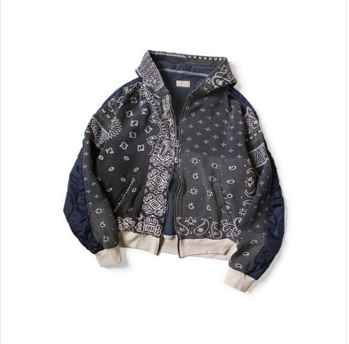 새상품 kapital 반다나 백후드 블루진  상품이미지3