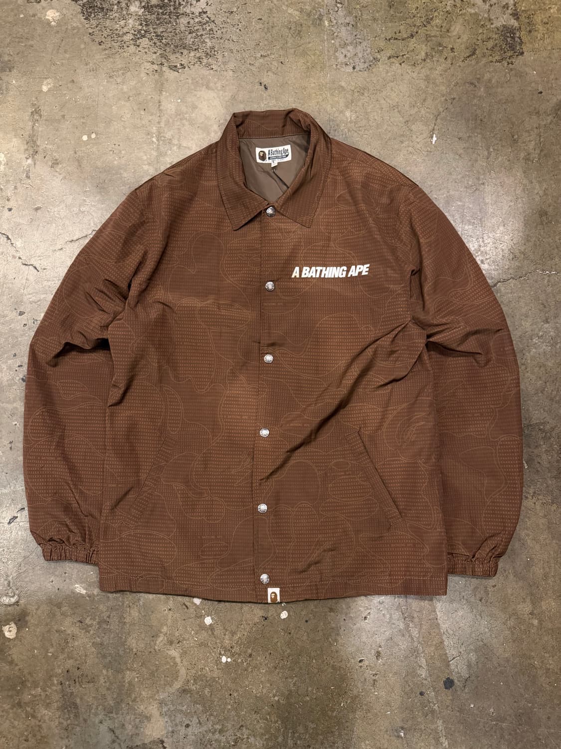 Bape Brown Pattern Coach Jacket  상품이미지9