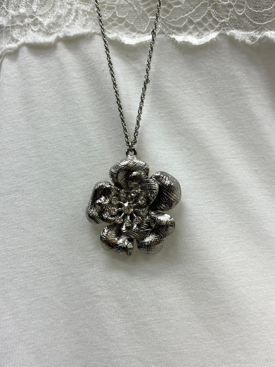 빈티지 꽃 목걸이 상품이미지2