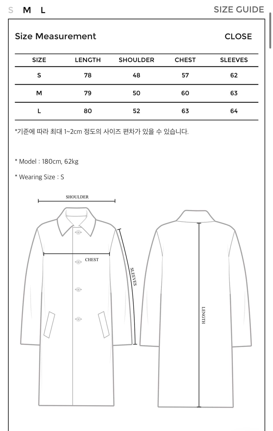 [M] 유스 워시드 레더 피코트 팝니다 상품이미지2