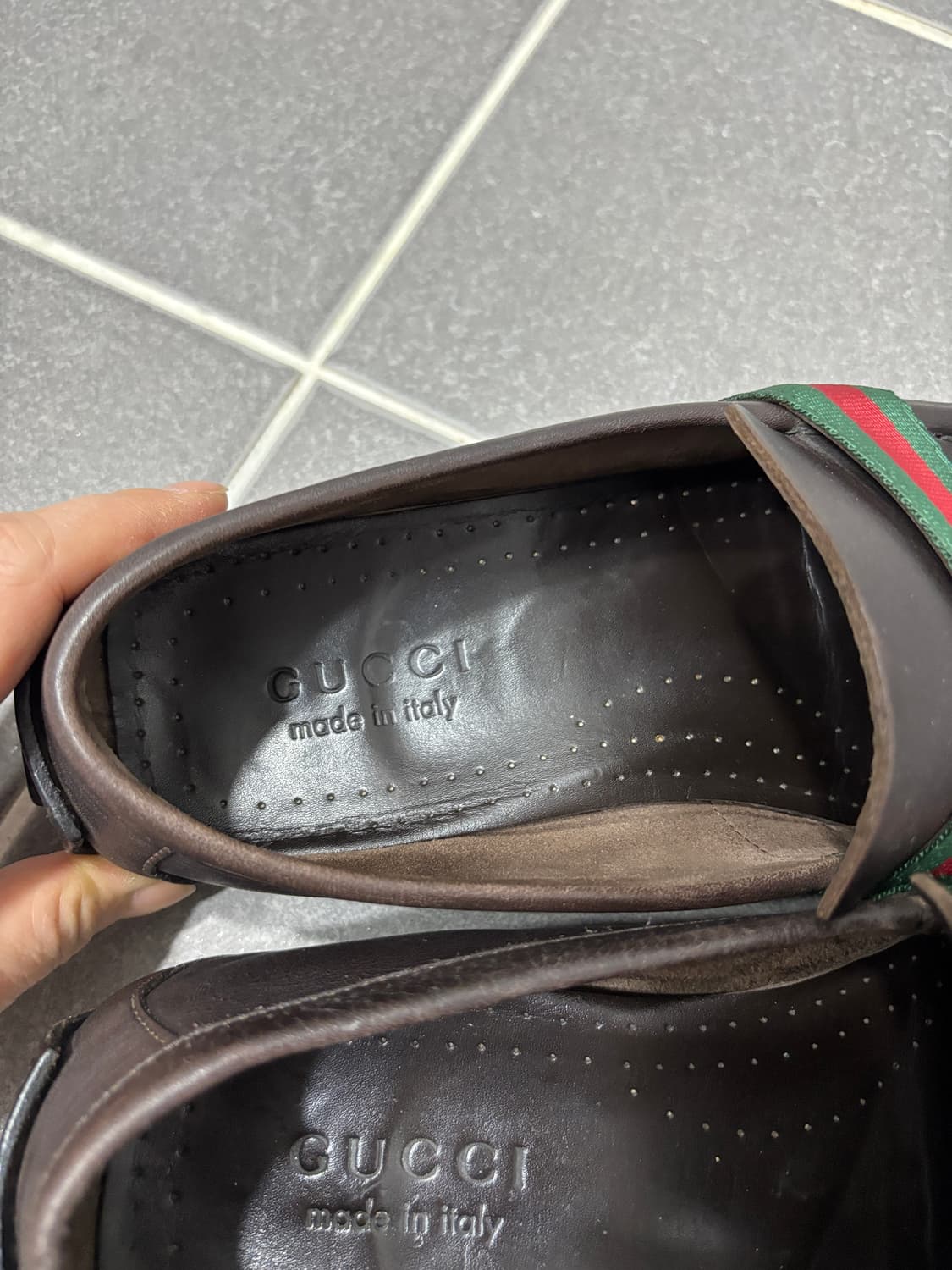 정품)구찌 남자 드라이빙모카신 상품이미지6