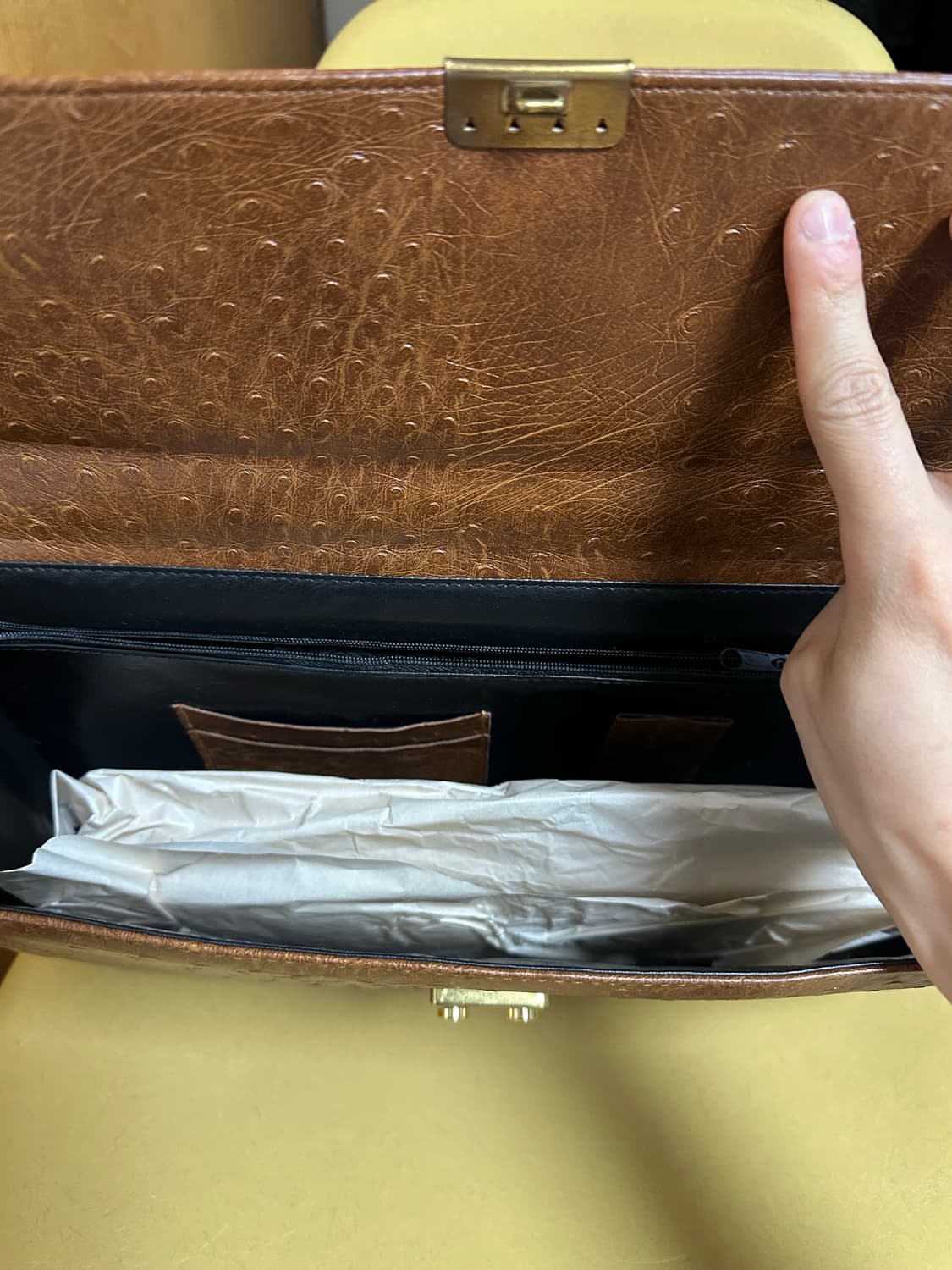 산타마리아 이태리 서류가방 팝니다  상품이미지6