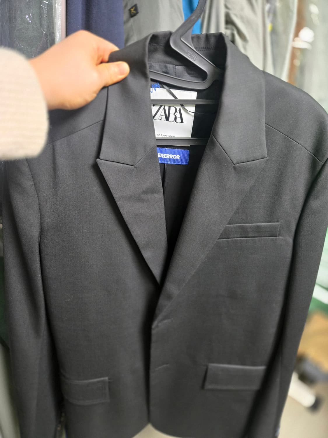 자라x아더에러 오버사이즈 블레이즈 블랙 상품이미지1