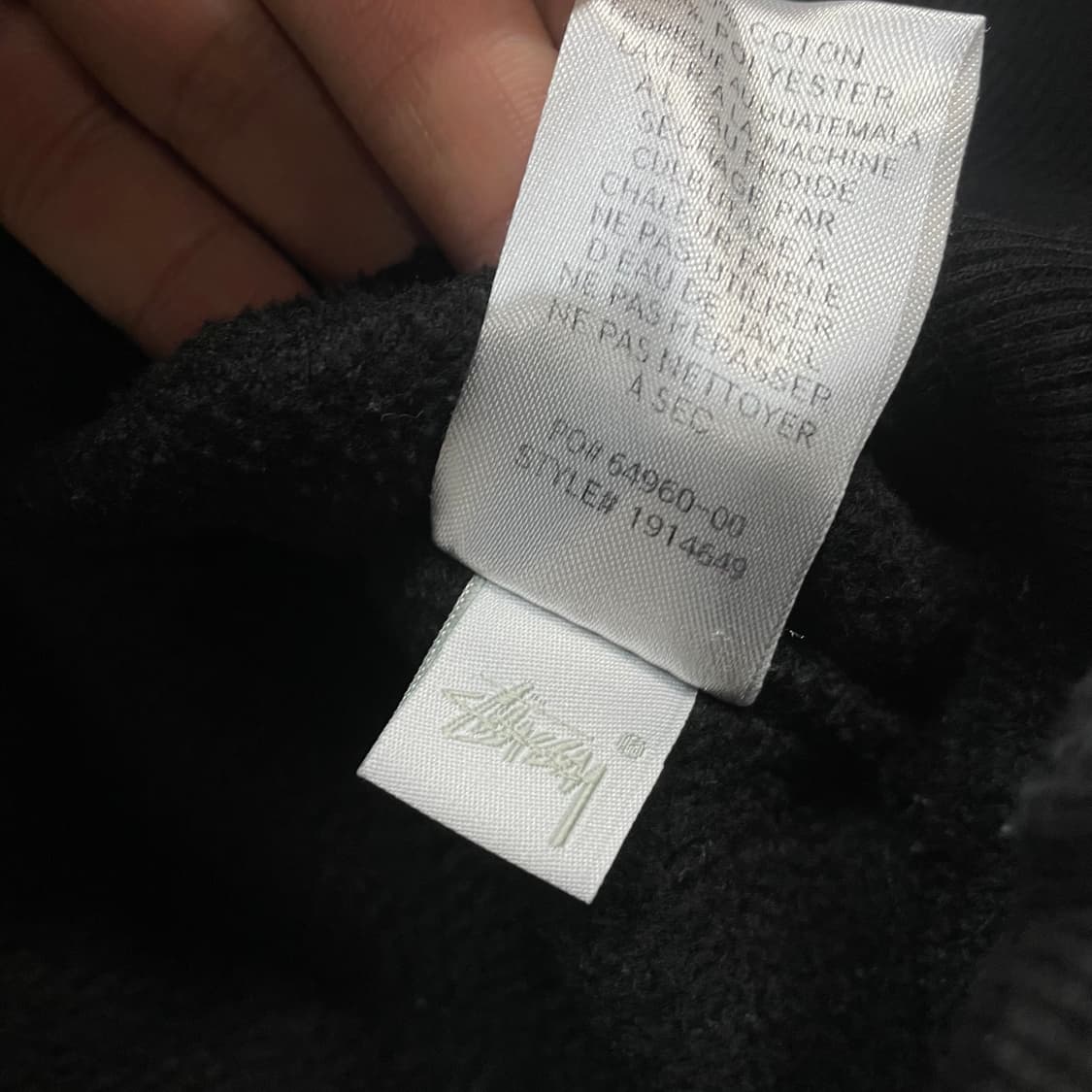 스투시 Stussy 베이직 로고 크루넥 맨투맨 블랙 상품이미지7