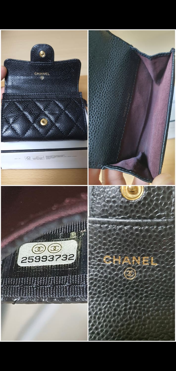 샤넬 캐비어 클똑 지갑/카드지갑 정품S급(감정O) 상품이미지10