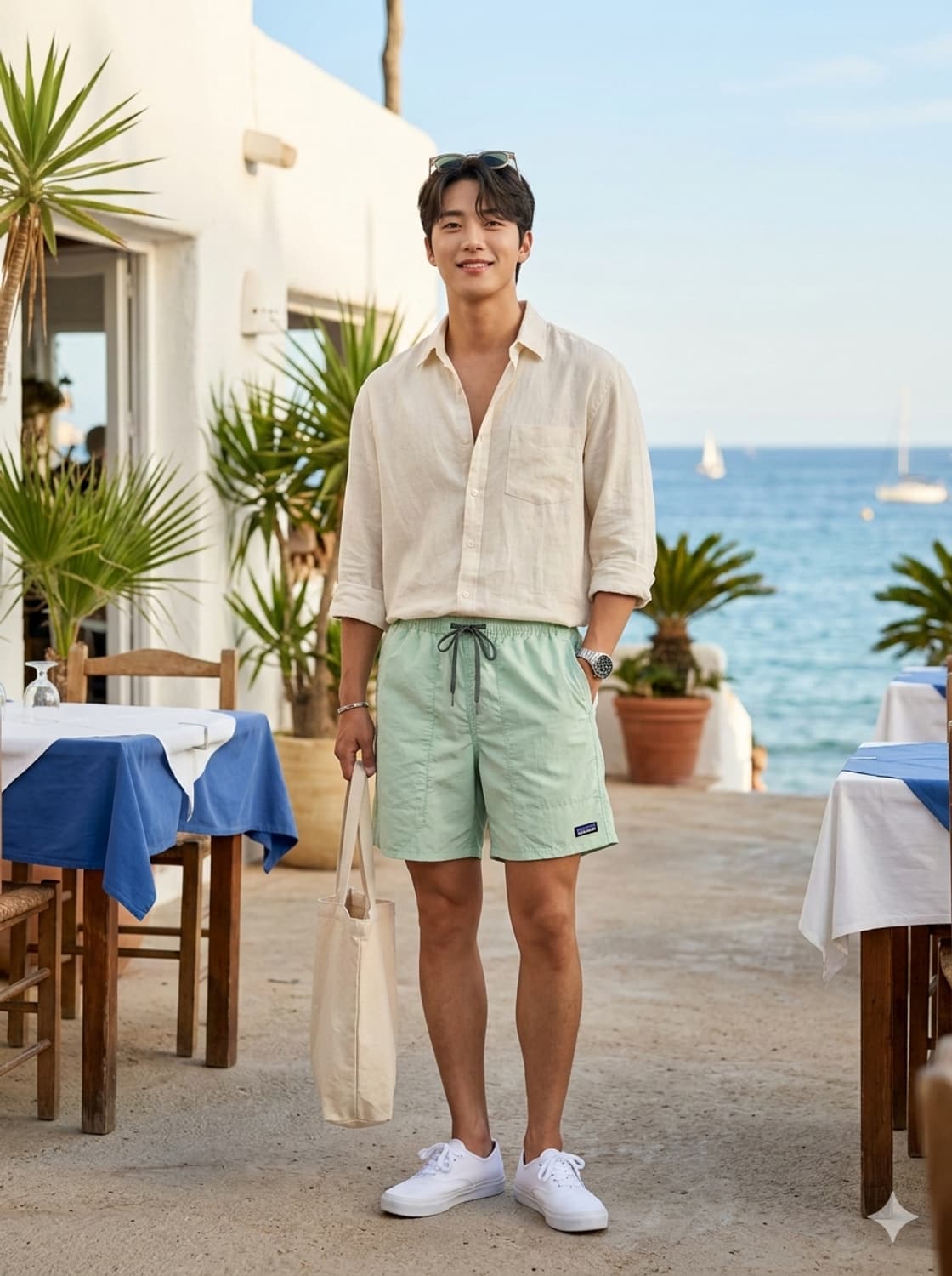 파타고니아 넷플러스 배기스 쇼츠 라이트 민트 상품이미지1