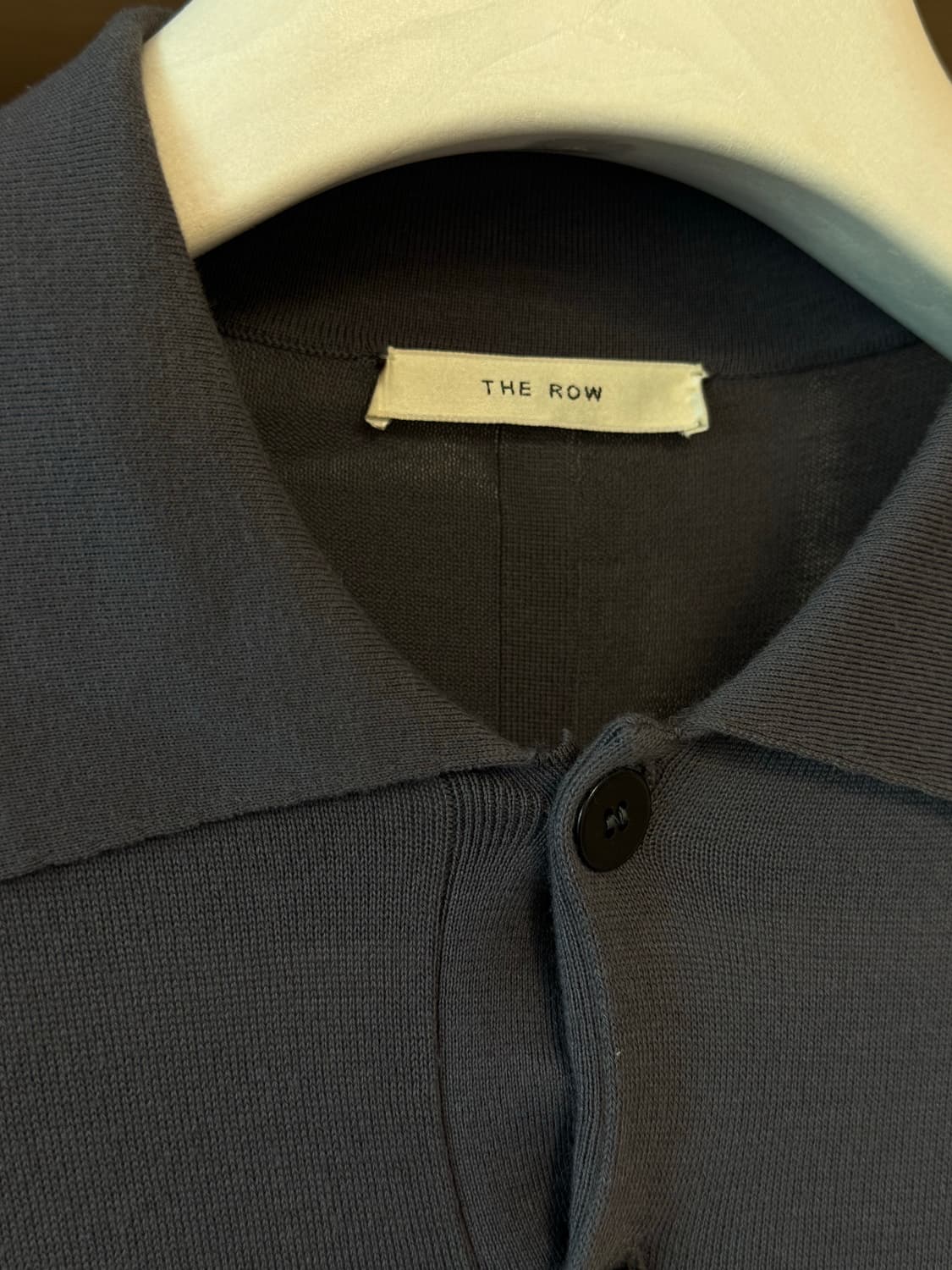 [판매] 더로우(The Row) 면 캐시미어 혼방 하프 니트 폴로 셔츠 상품이미지3