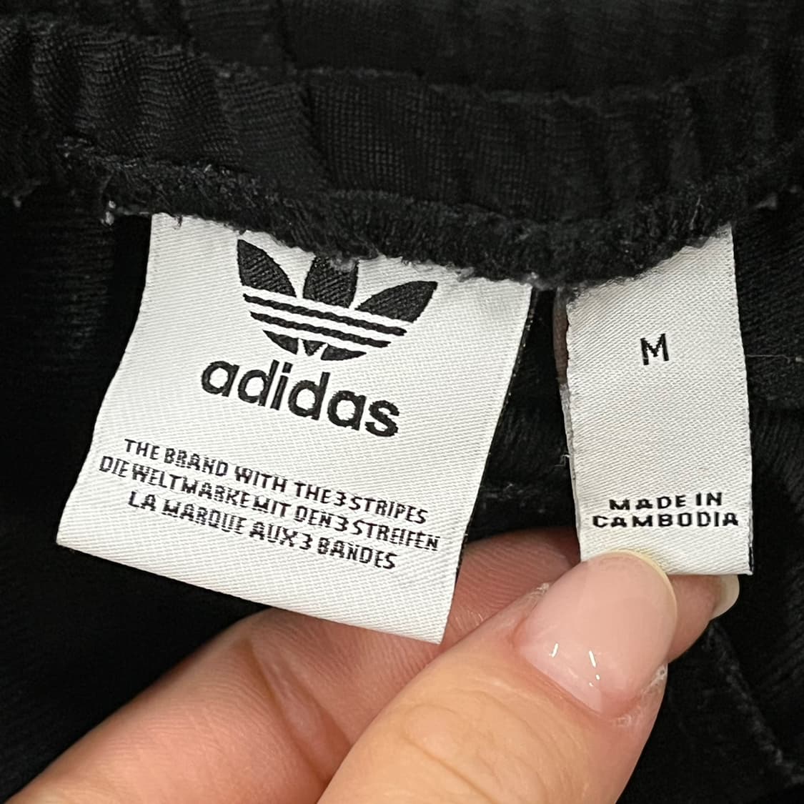 [정품/M] 아디다스 블랙 삼선 트레이닝 바지 b19 상품이미지4
