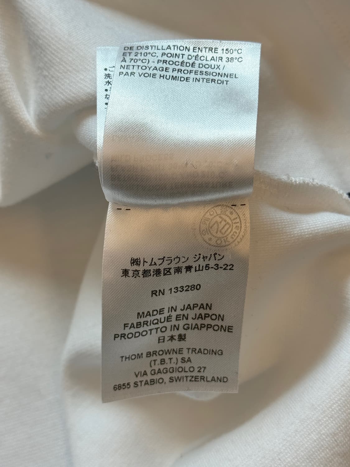 톰브라운 오버핏 신형 4바 화이트 하프티셔츠  5 size  상품이미지9