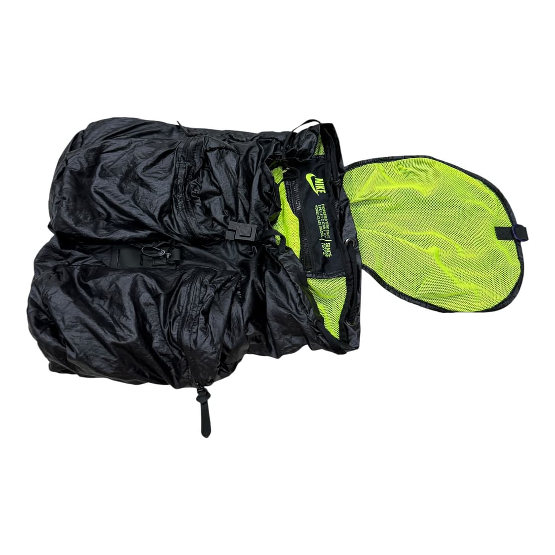 나이키 빈티지 Y2K 나일론 스트링 럭색 포켓 백팩 가방 블랙 상품이미지2