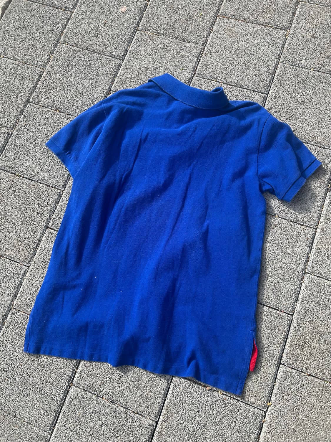 *rare* 폴로 usa 빅포니 블루 카라 티셔츠 상품이미지4