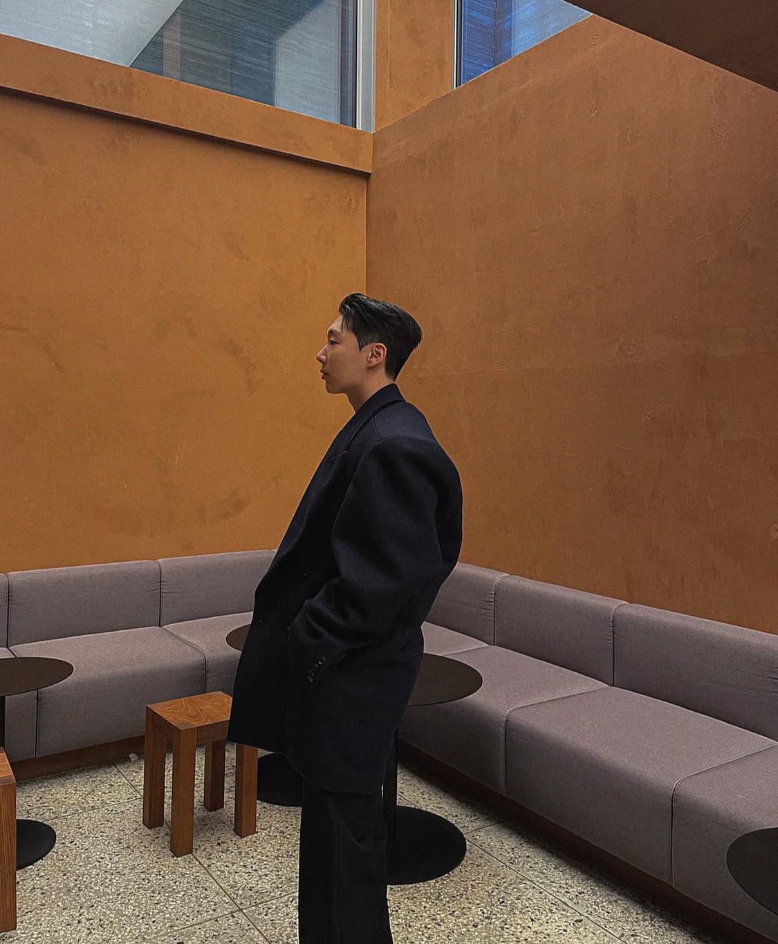 헤드메이너 네이비 코트 상품이미지3