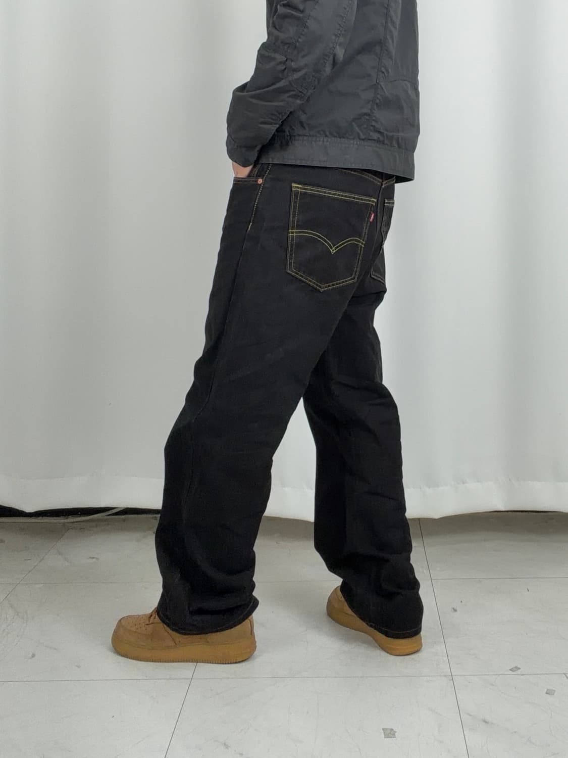 a213) 32 리바이스 505 흑청 상품이미지3