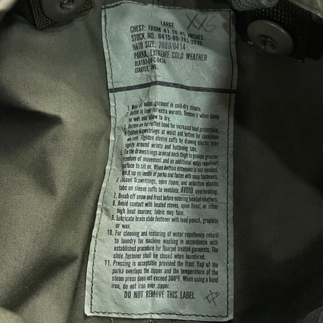 100 80S 오리지날 개파카 M-65 피쉬테일 야상자켓 상품이미지3