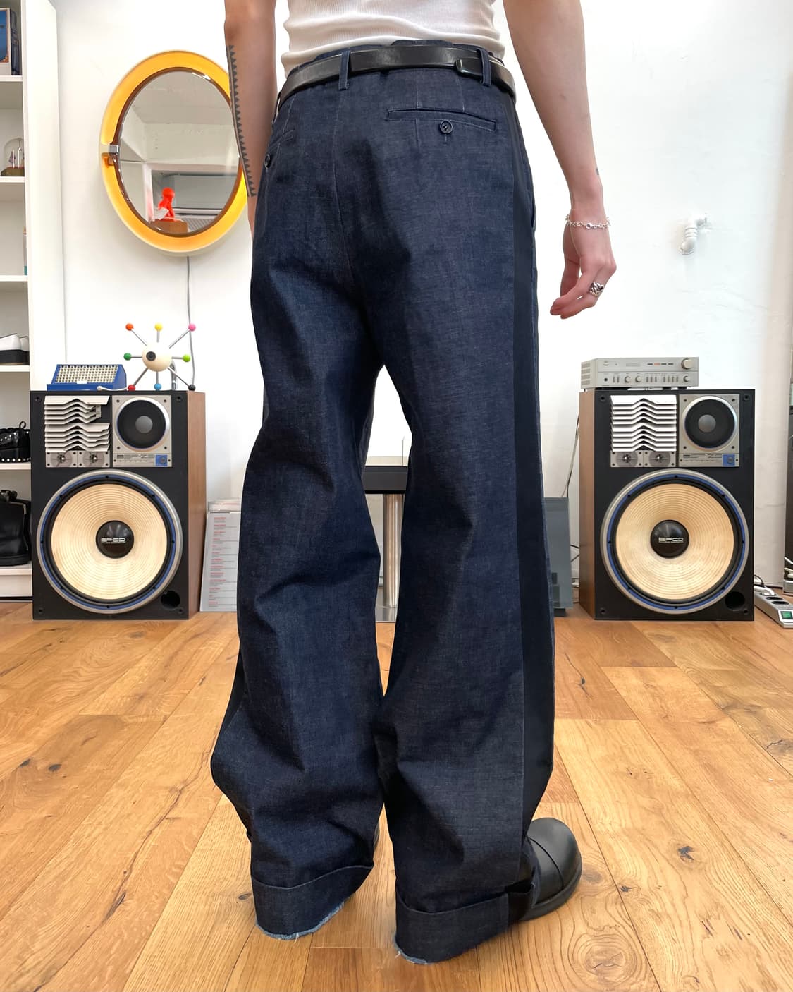 [M] 준야와타나베 와이드 데님 팬츠 상품이미지1