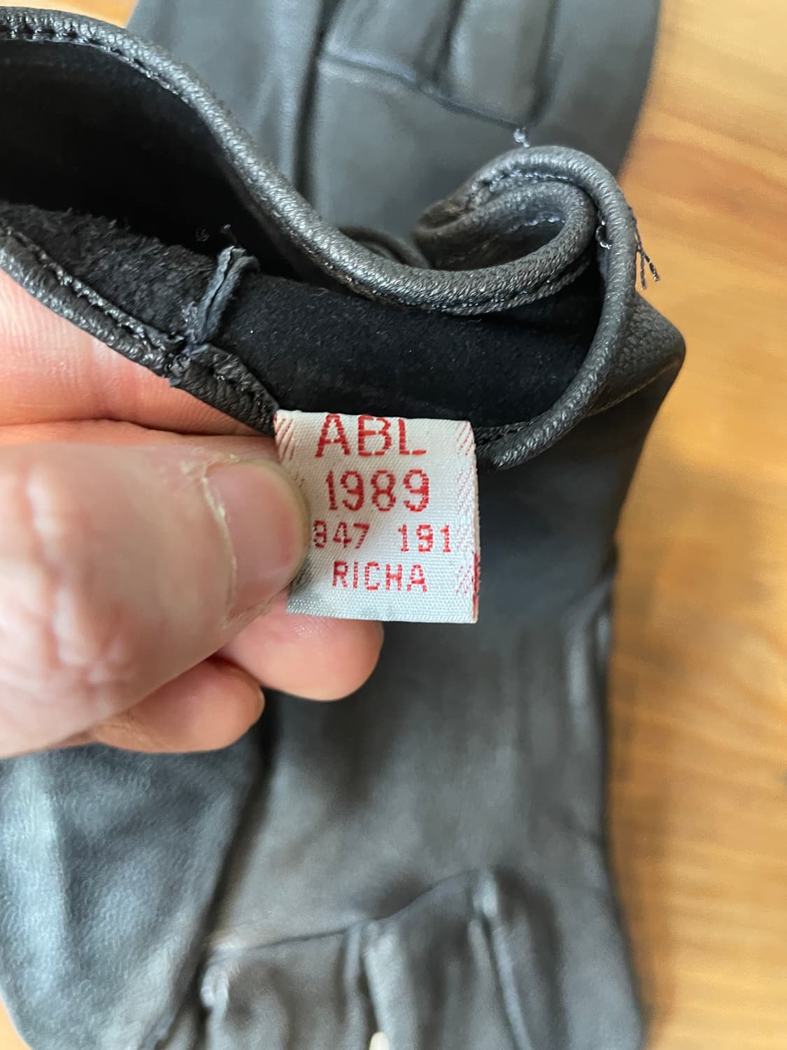 80s 벨기에군 레더 글러브 상품이미지4