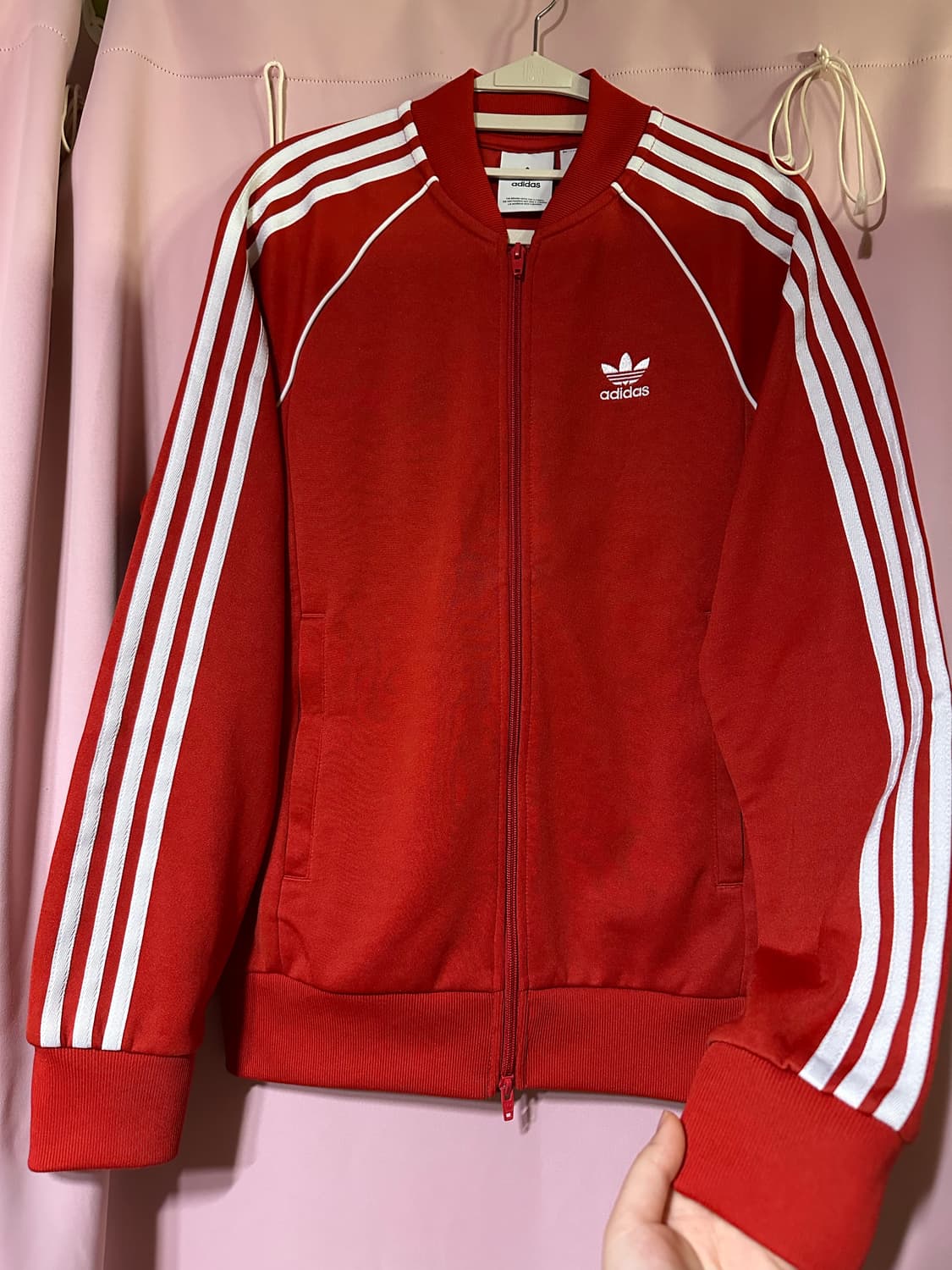 아디다스져지 아디다스 레드 슈퍼스타 져지 집업 트랙탑 불꽃져지 파이어버드 상품이미지2