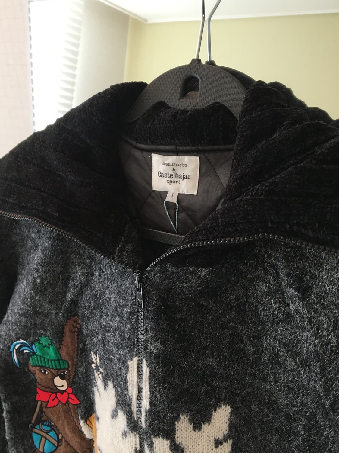 Vintage Ski Bear Nordic Knit Zip-Up 상품이미지4