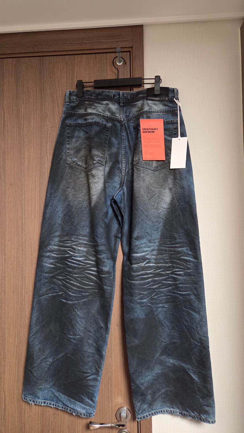 새상품 32사이즈)) 브랜디드 맥스 와이드 데님 크레이지 블루 팝니다 상품이미지3