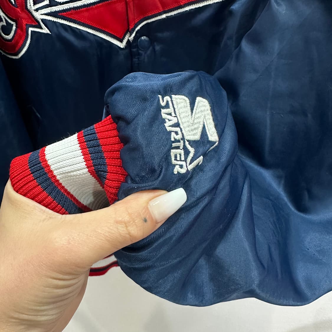 스타터x엠엘비 클리블랜드 인디언스 스타디움 자켓XL 상품이미지5