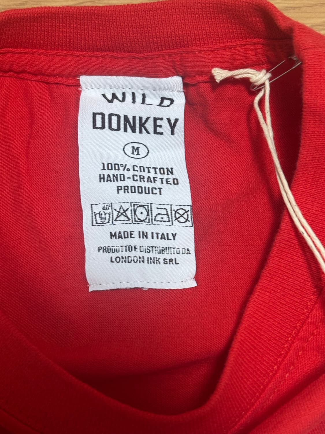 [새상품] 와일드동키 레드 반팔 티셔츠 M 상품이미지4
