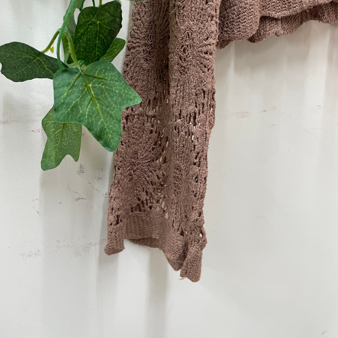 모카 크로쉐 플라워 니트 가디건 크로쉐 크롭 🏠 상품이미지3