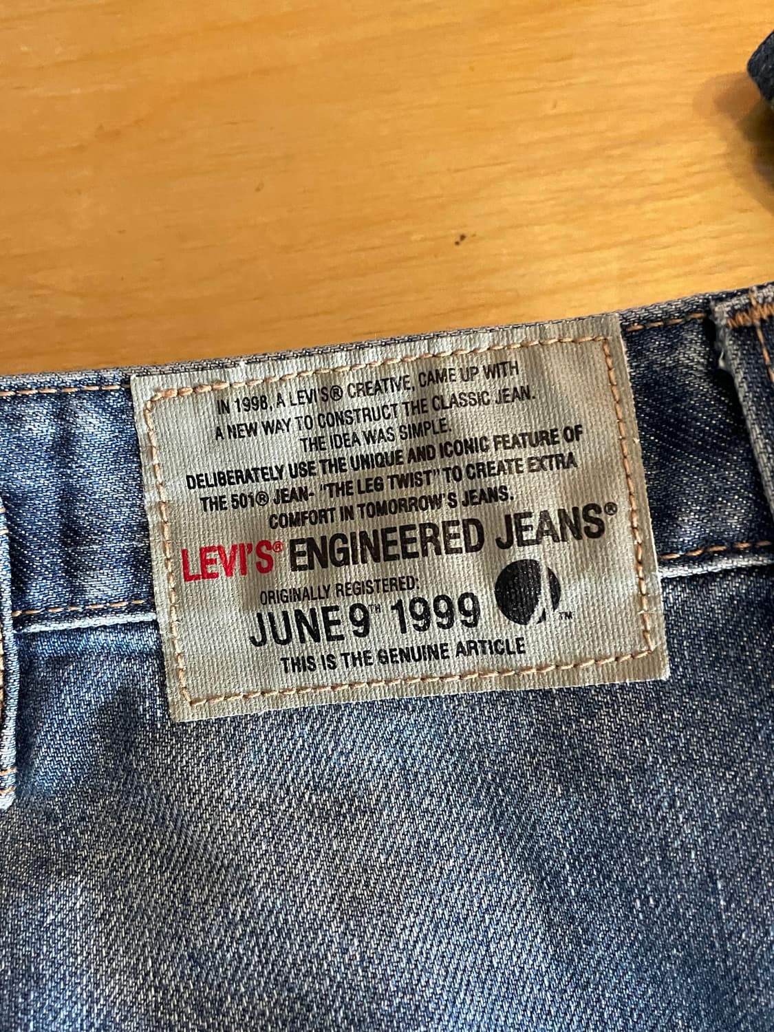 리바이스 엔지니어드 진스 1세대 7부 데님팬츠 바지 상품이미지4
