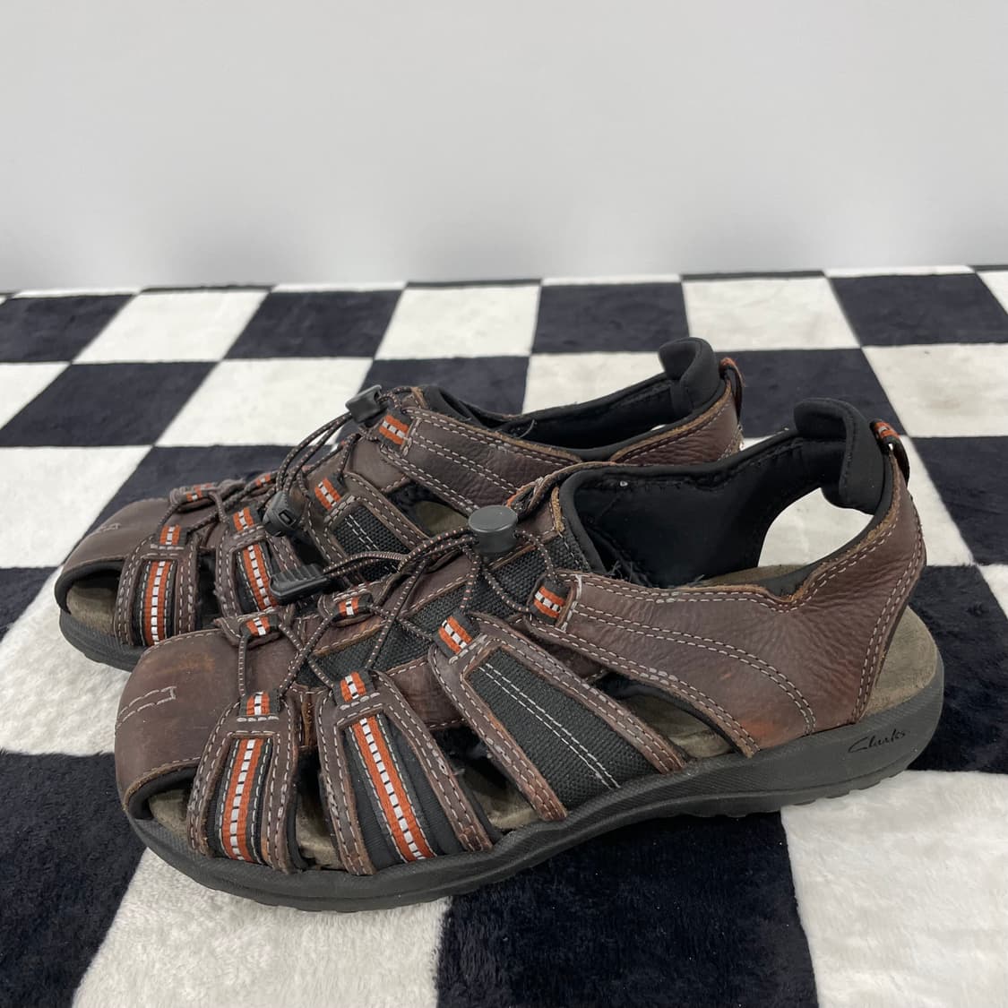 클락스 브릭시비 코브 피셔맨 가죽 샌들 235mm 상품이미지3