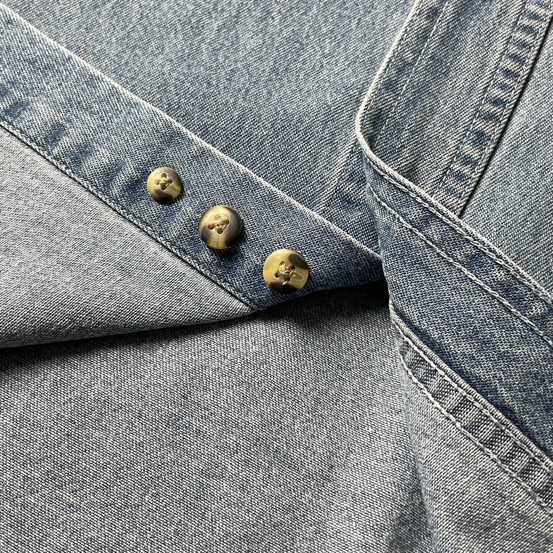WANTED 빈티지 연청 코튼 데님 셔츠 A00645 상품이미지5