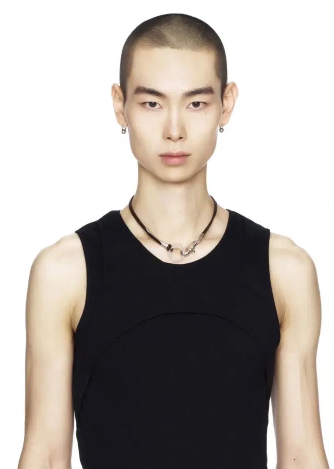 세이지가세이지 3way레더목걸이 브라운 유니섹스트랩링파이프초커가죽갈색아워 상품이미지5