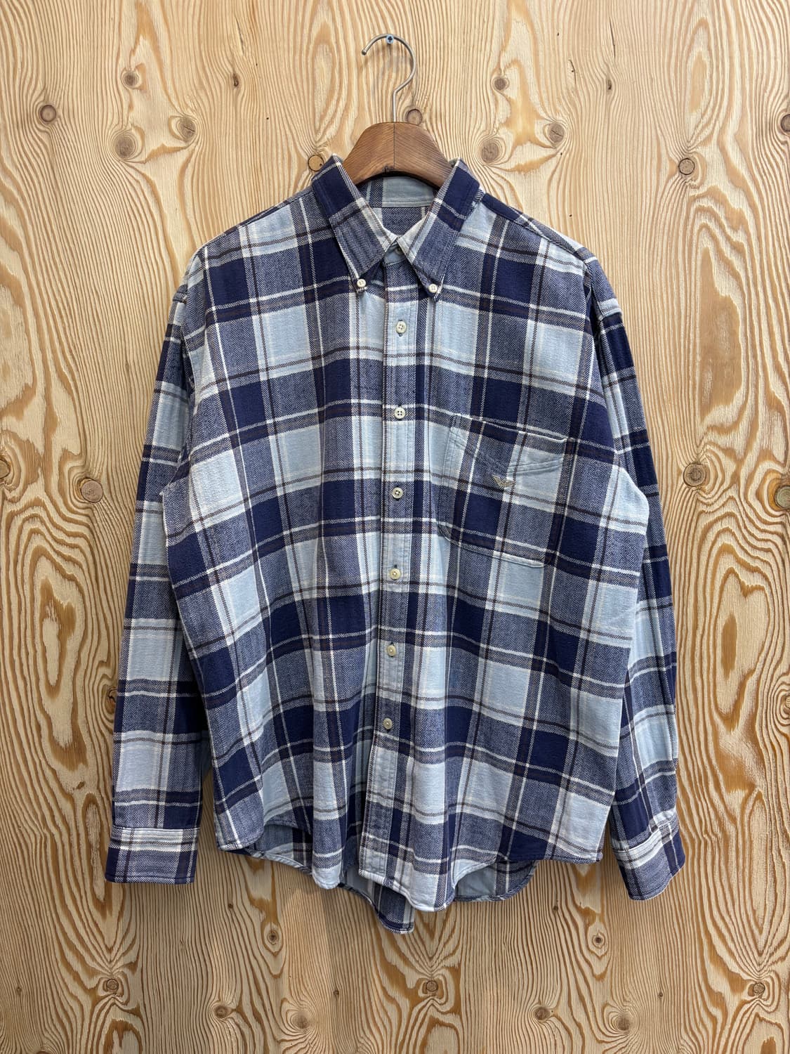 00s 엠포리오 아르마니 플란넬 체크 셔츠 상품이미지1