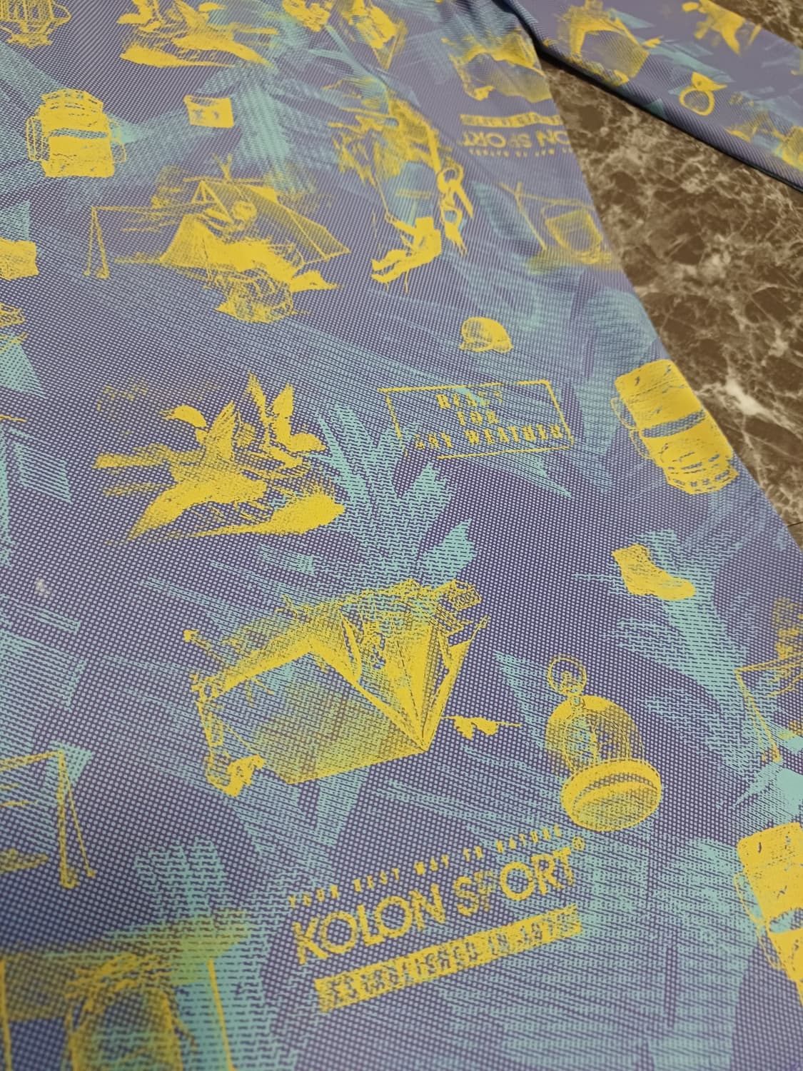 코오롱스포츠 패턴 하프집업 XS(새상품) 상품이미지6