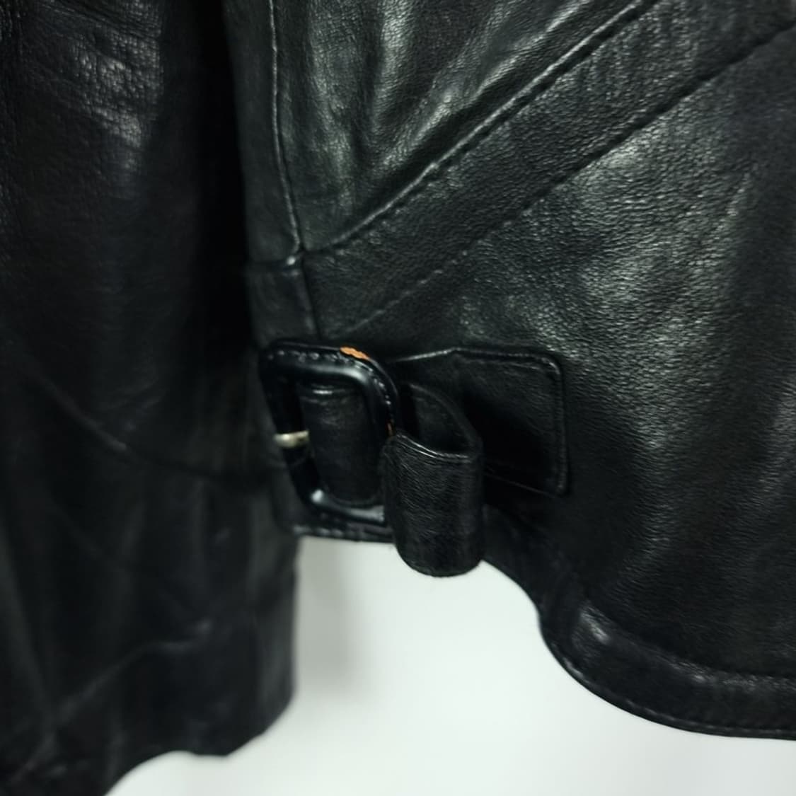 [준지] 생로랑핏 아카이브 카우스킨 소가죽 레더 자켓 블랙 P01461 상품이미지10
