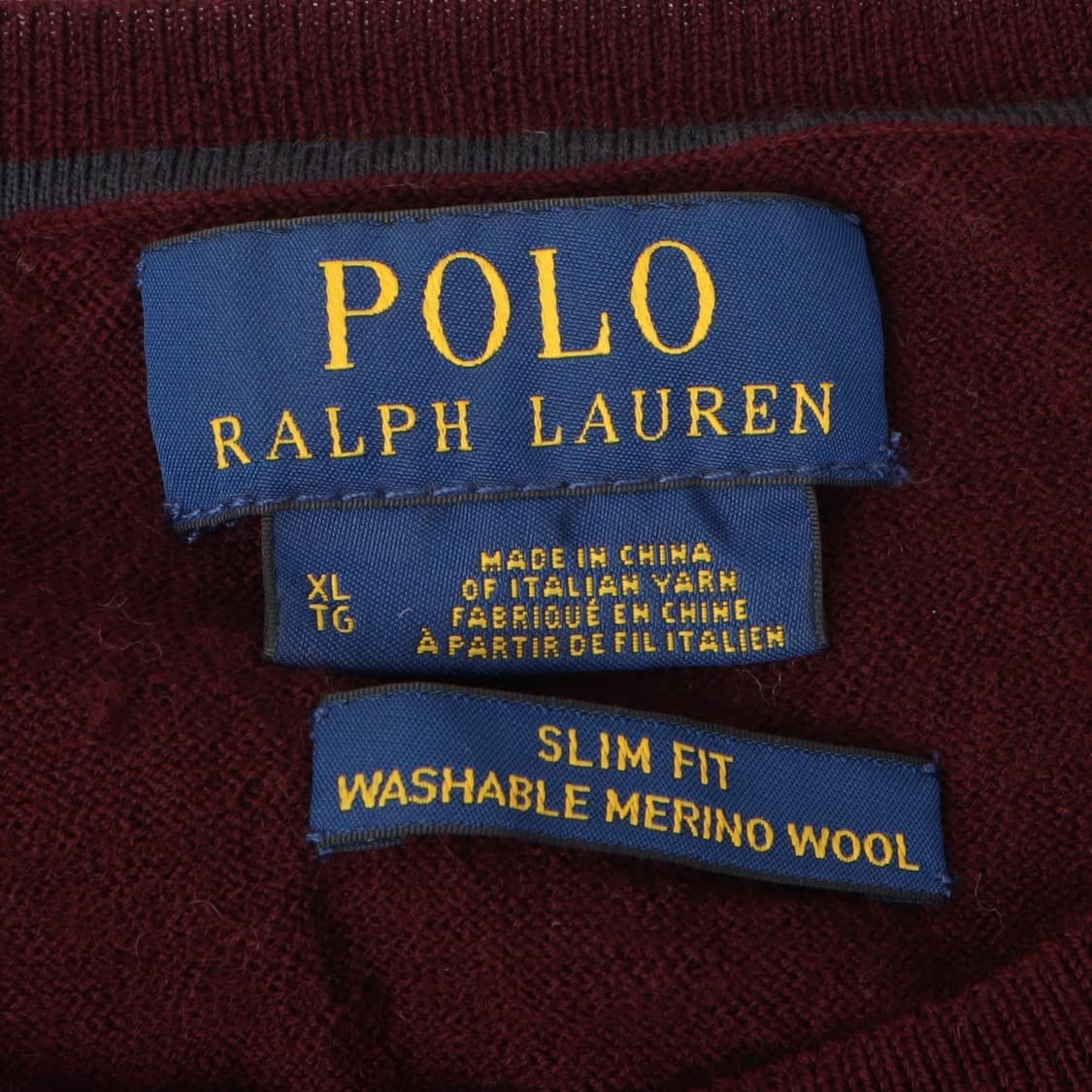 폴로 랄프로렌 버건디 워셔블 메리노울 니트 스웨터 상품이미지8