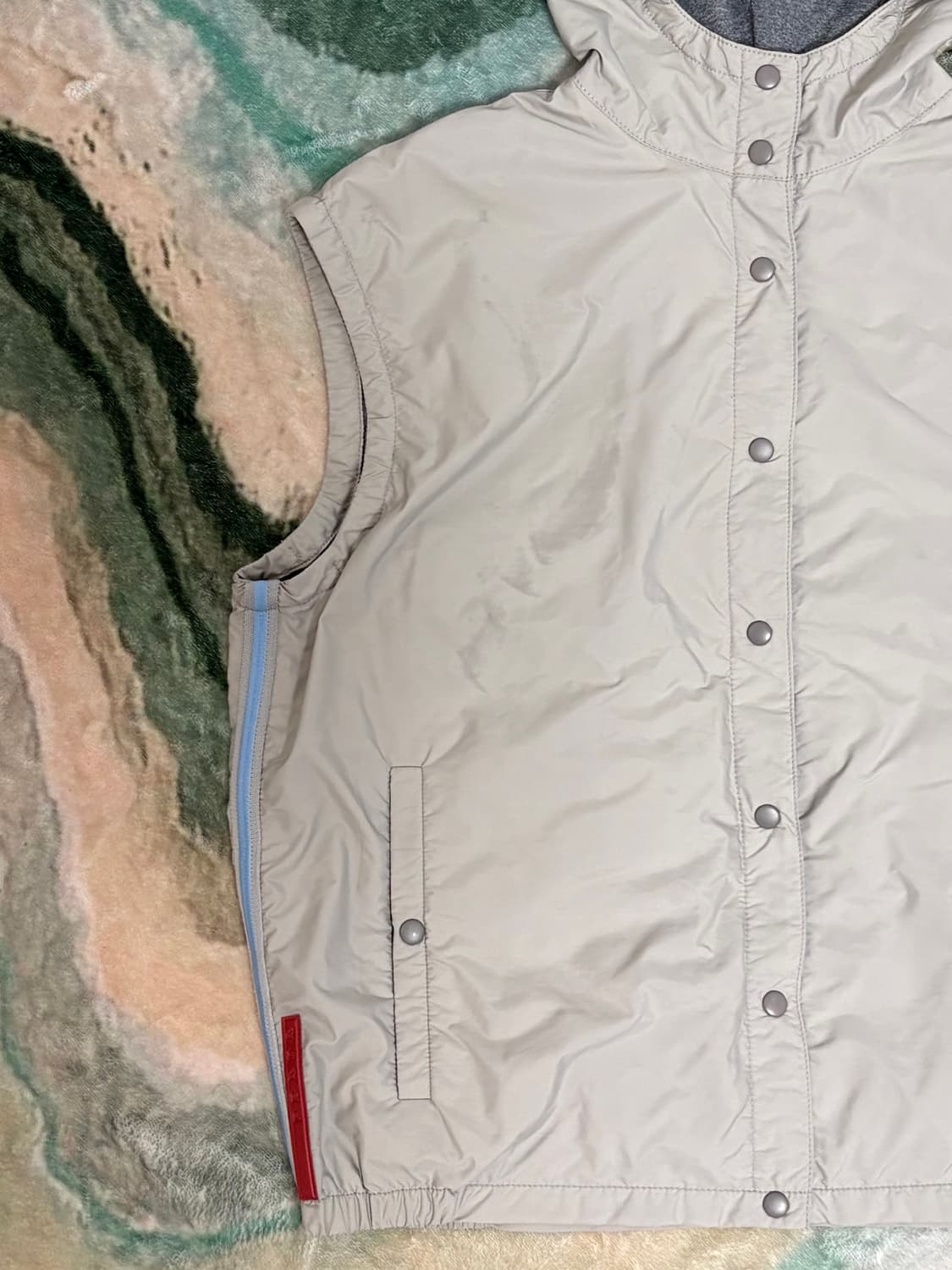 00s 프라다 스포츠라인 후드 베스트 상품이미지5