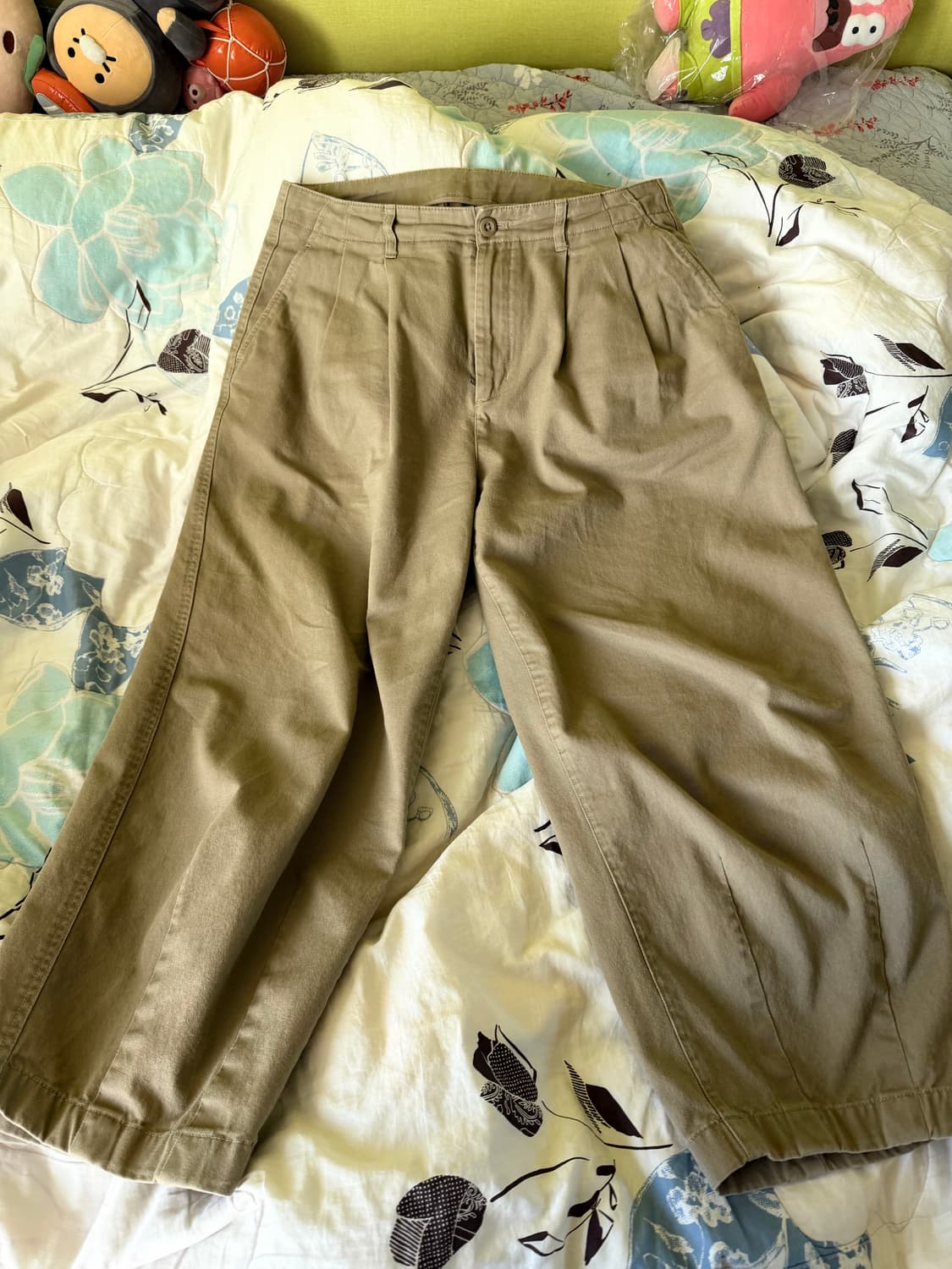 [32]무신사 스탠다드 코튼 와이드 벌룬 팬츠 베이지 상품이미지3