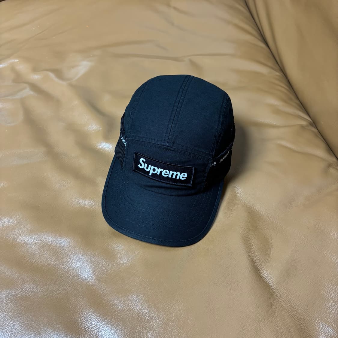 Supreme 슈프림 23fw 메쉬 포켓 블랙 캠프캡 모자 (Black 상품이미지1